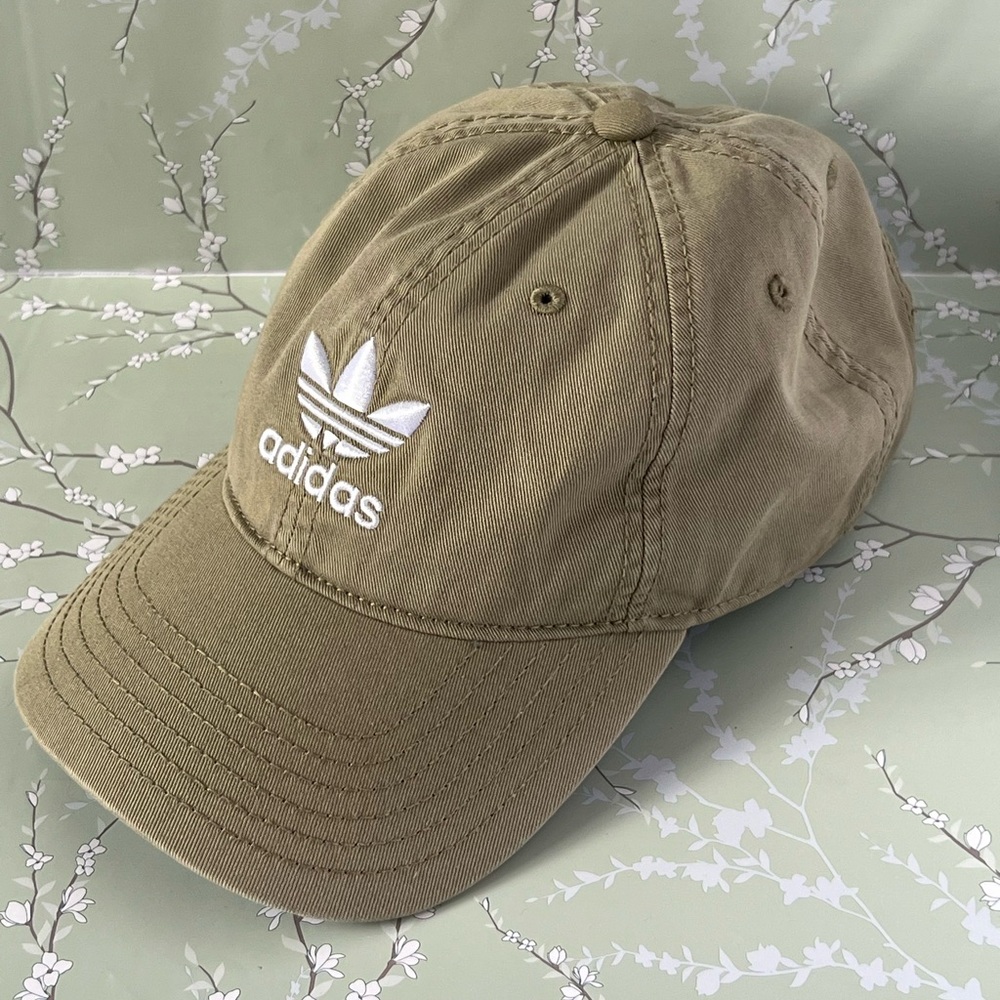 Adidas Olive Green Trefoil Baseball Cap